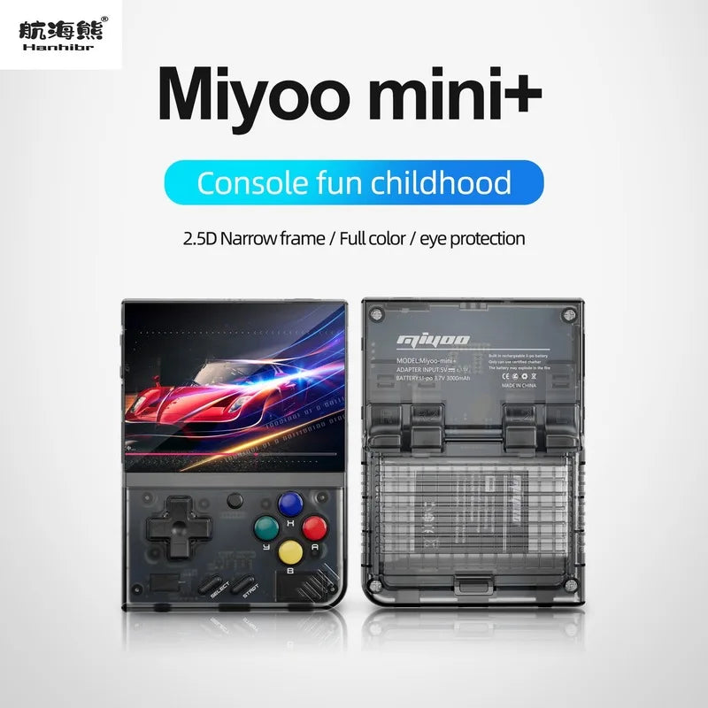 Miyoo Mini Plus Open Source Retro Express Editio Game Console Portable Gba Gaming Ps1 Nostalgic Style Handheld Game Players Gift