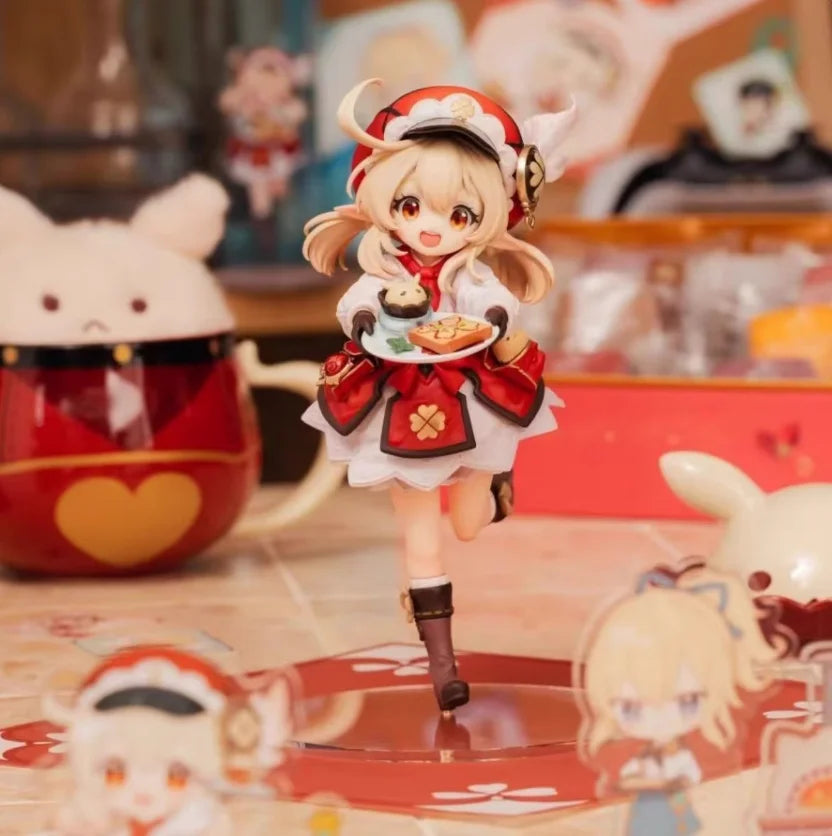 New Hu Tao Genshin Impact Figure Anime Collectible Doll Colorful Version Cute Ghost Girl Action Model Toy Gift For Fans Kids Adu
