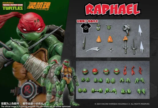 Original Lingjihun 1/12 Ninja Turtles Raphael Leonardo Action Figure Mobile Model Pvc Figurine Collect Hobby Toy Christmas Gift
