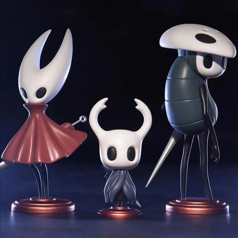 Hollow Knight Three Swordsmen Game Garage Kit Battle Car Cake Desktop Models Chassis Decorations Exquisite PVC Figurines Boy Toy