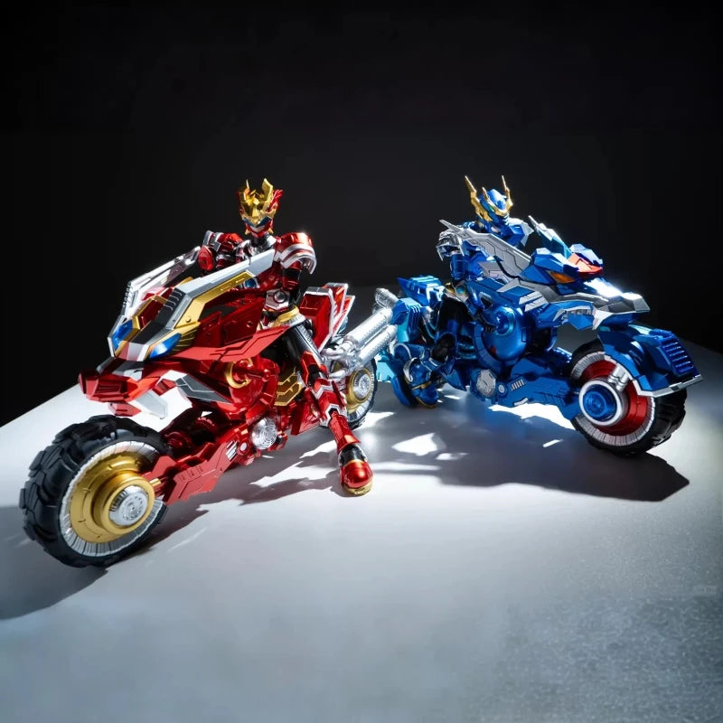Super Beast Armor Huo Linfei Long Jian 1/12 Transformable Mecha Motorcycle Assembly Model Kit LED Action Figures Boys Toy Gifts