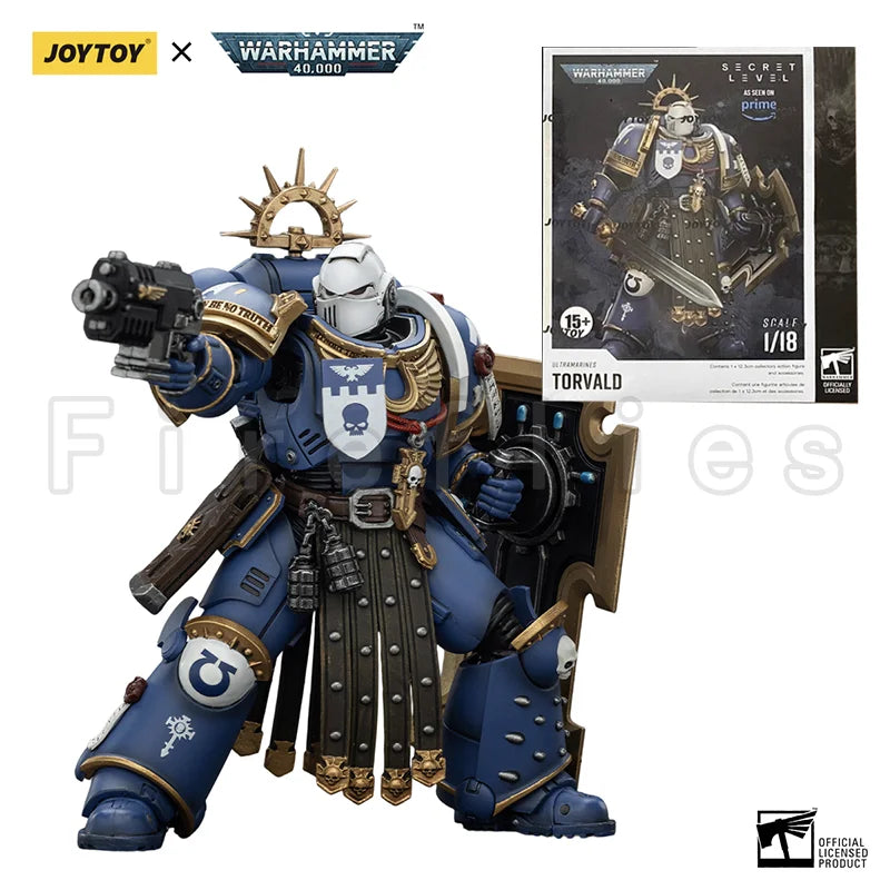 1/18 JOYTOY Action Figure 40K Ultramarines Titus Metaurus Levantus Torvald Anime Model Toy