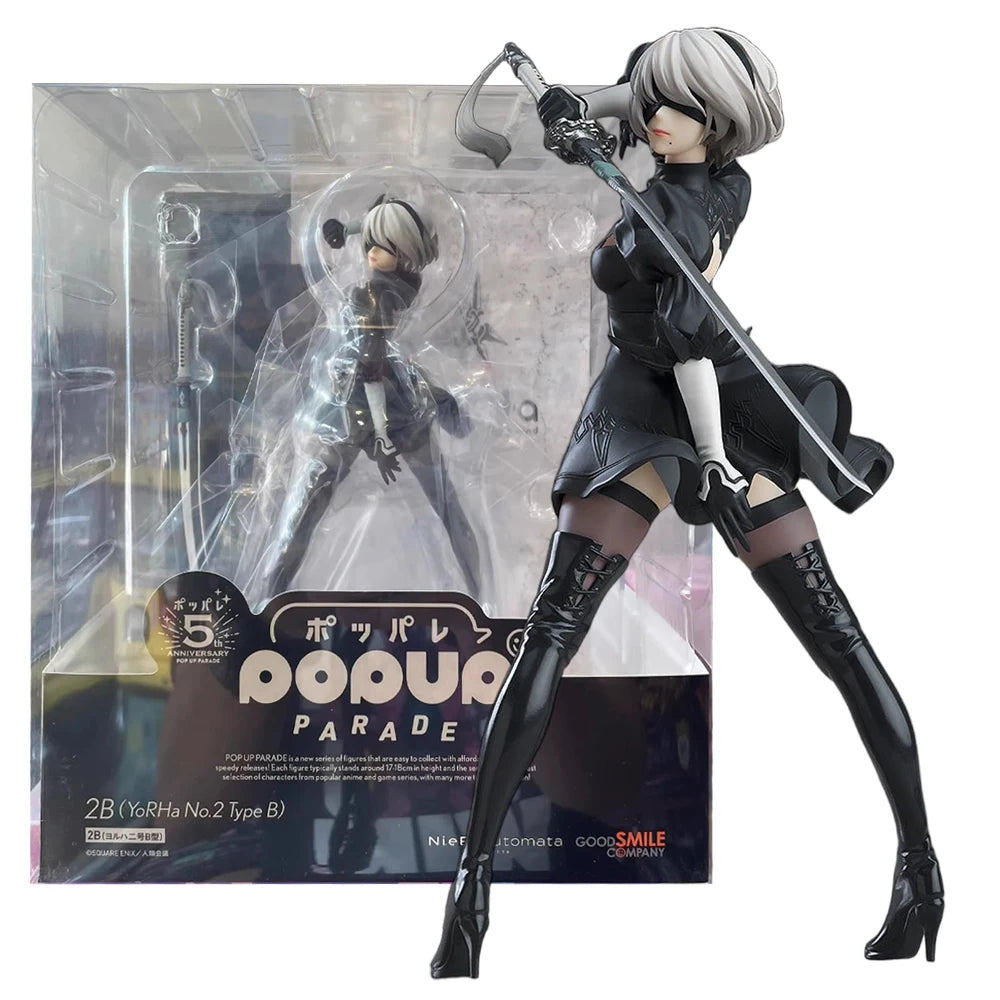18 cm Anime NieR: Automata – YoRHa Nr. 2 Typ B – Version 2.0 Premium Chokonose Modell Spielzeugpuppe Actionfigur