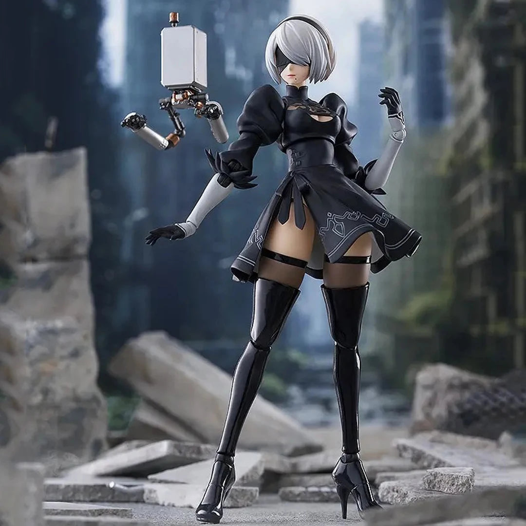 Figma #643 Yorha No. 2 Type B 2B Pod 042 Anime Girl PVC Action Figure Toy Game Statue Movable Collection Model Doll Gift