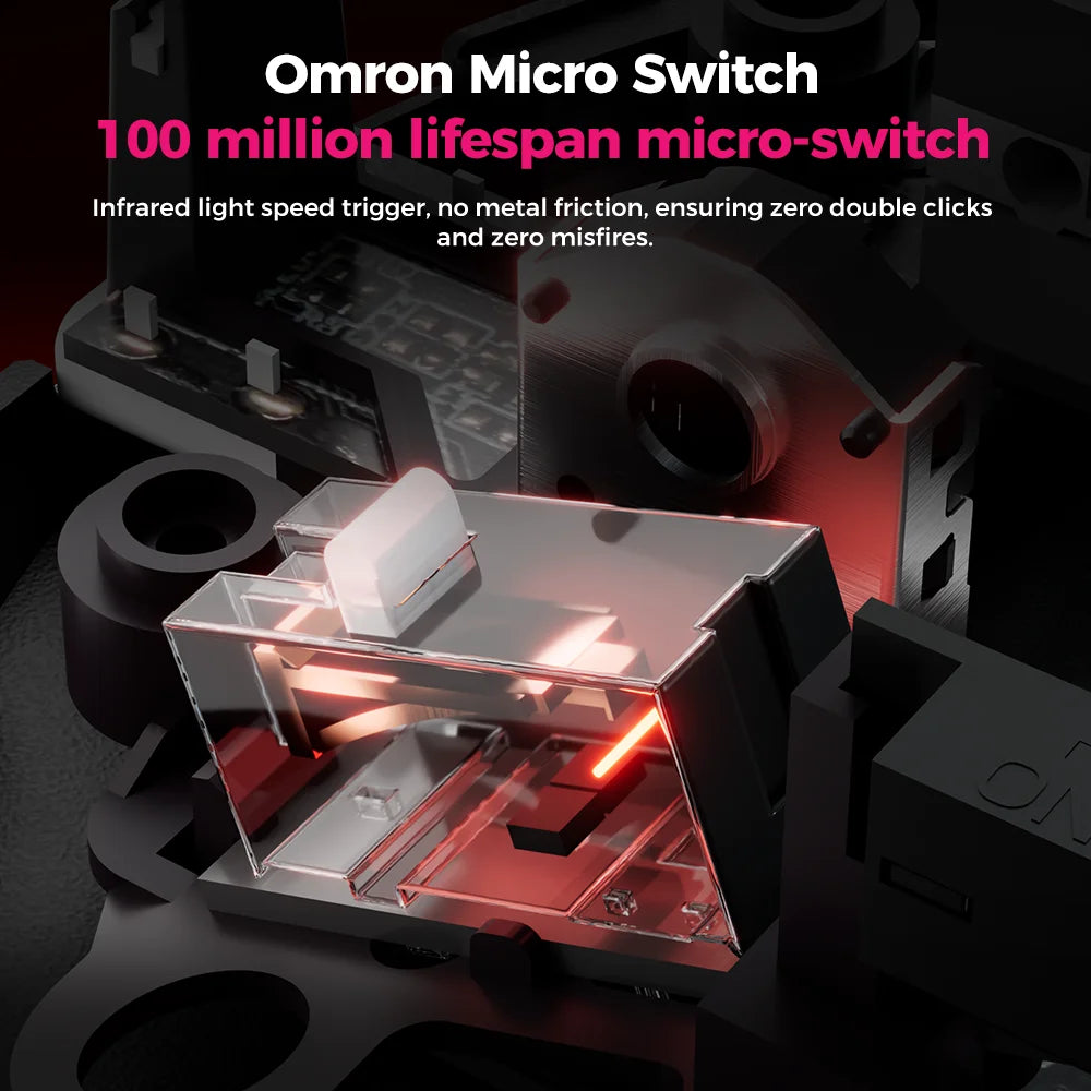 DAREU Wireless Gaming Mouse 8khz Polling Rate AIM-750 (3950) 30000 DPI Tri-mode Mouse Gamer 60g with Charging Base