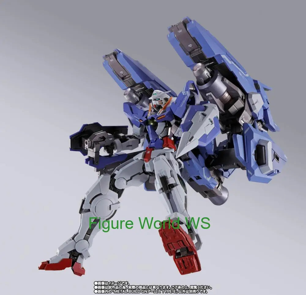 BANDAI Mobile Suit Gundam 00  METAL BUILD GN ARMS TYPE-E GN+GNR-001E GUN-001+GNR-001E GN ARMOR TYPE-E   Authentic  Figure Model
