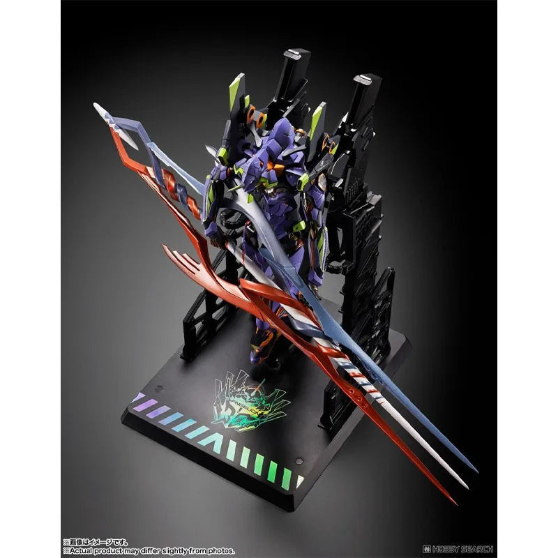 Genuine Bandai Evangelion Model Kit MB Test Type-01 30th The Spear of Gaius Anime Action Figure Collection Finished Model Toys