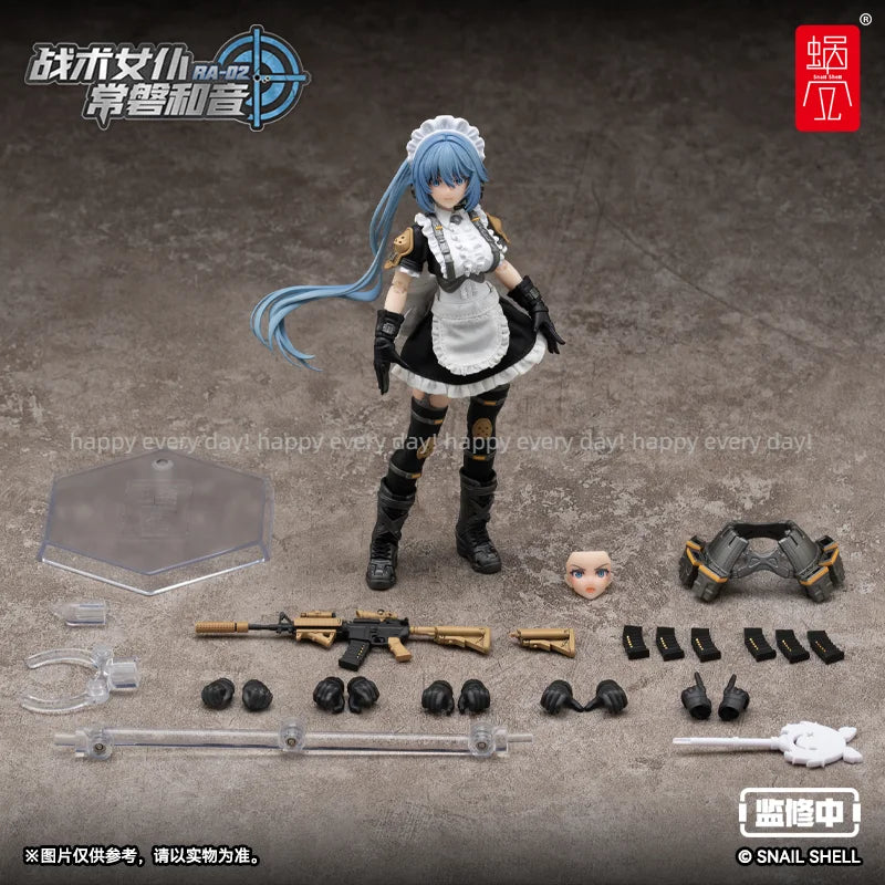 [18hours Shipping] Snail Shell RA-02 1/12 Moving Eyes Tactical Maid Tokiwa Kazune Moving Doll Figure Gift