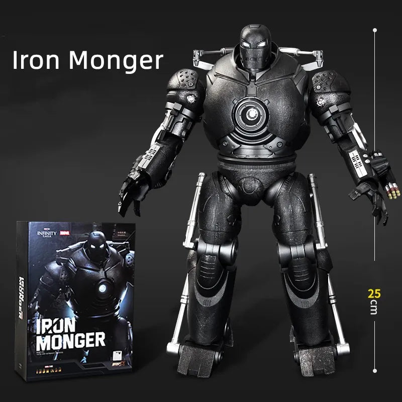 Original Avengers ZD Toy Light version Iron Man Mark3 MK6 Action Figure MK1-7 LED MK85 Suit-up Gantry Adult Collectible toys