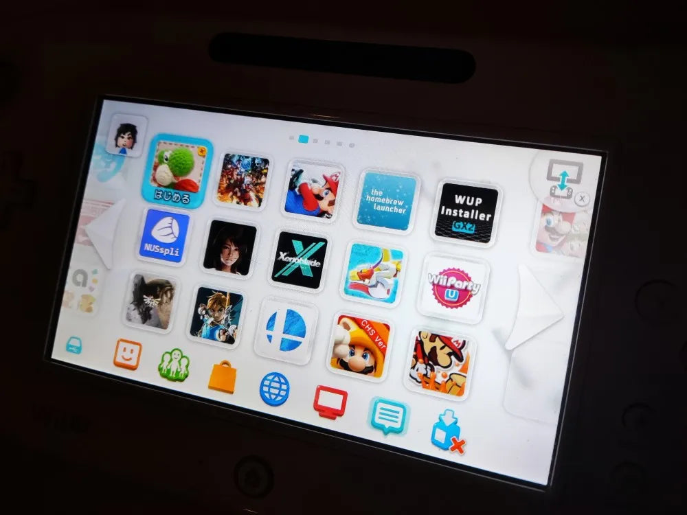 Nostalgic vintage original Nintendo Wii U game body feel package