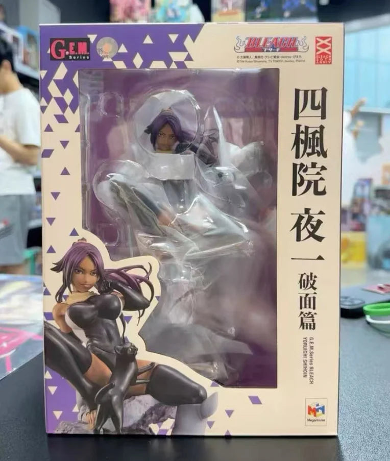 100% Original Genuine MegaHouse Shihouin Yoruichi  Anime Figure  Model Decoration Character Collection Toy Birthday  Gift