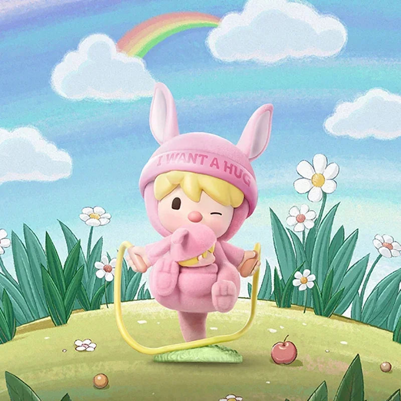 POP MART Sweet Bean I Want a Hug-Serie Blindbox-Spielzeug Kawaii Anime-Actionfigur Überraschungs-Mystery-Box Puppen Mädchengeschenk