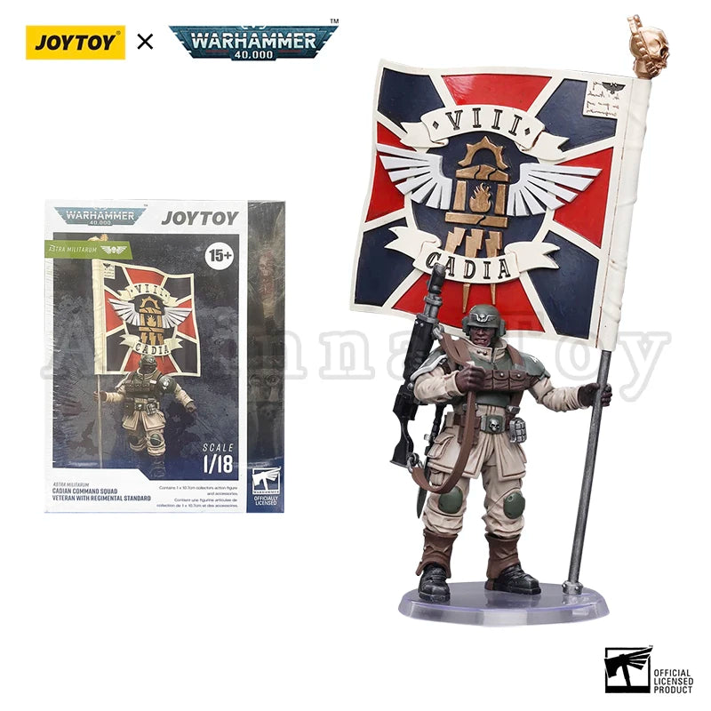 JOYTOY 1/18 Action Figure 40K Cadian Command Squad Anime Military Model Toy