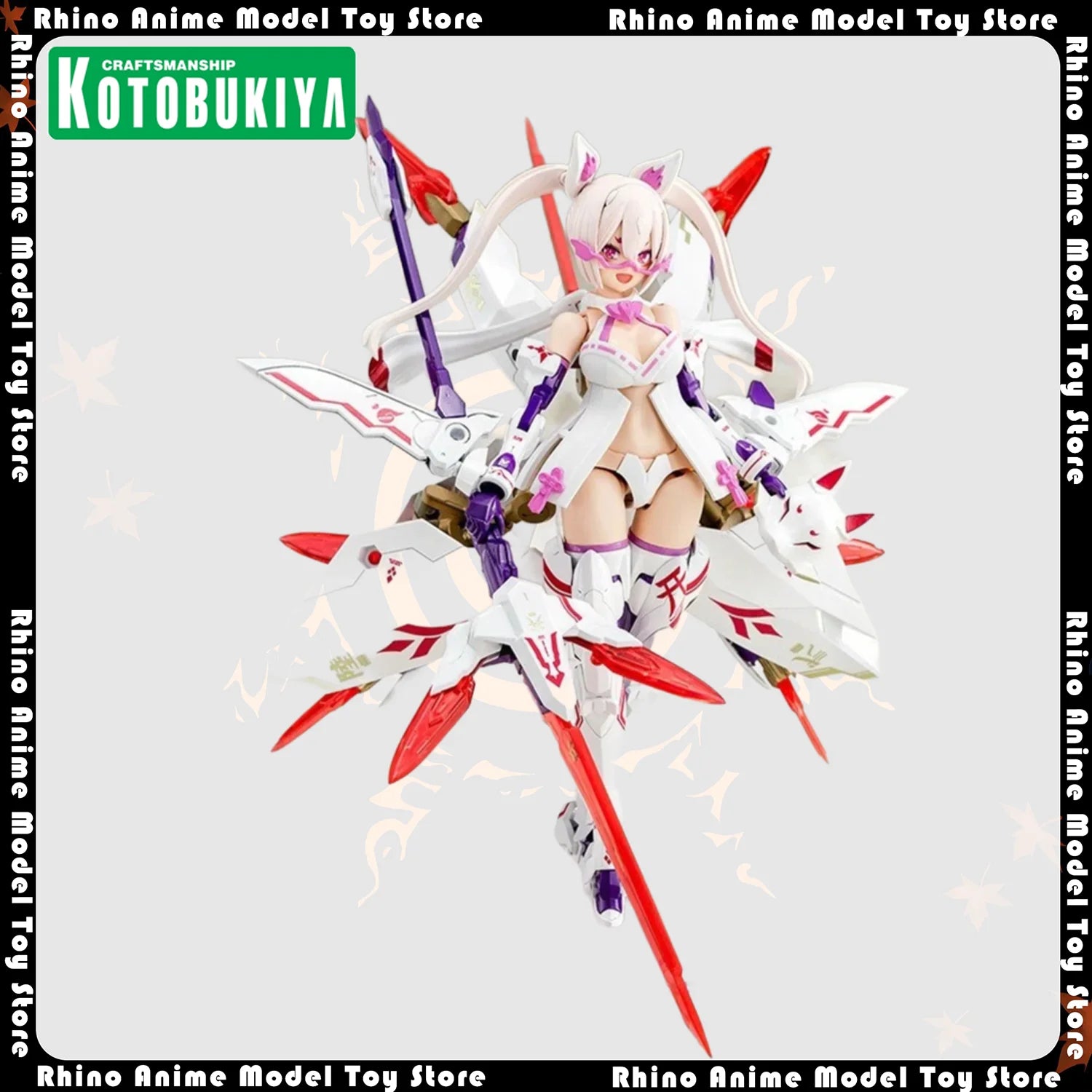In Stock Original Kotobukiya Megami Device Asra Nine-Tails 1/10 Scale 14cm Action Figure Model Kit Anime Collectible Toy Gift