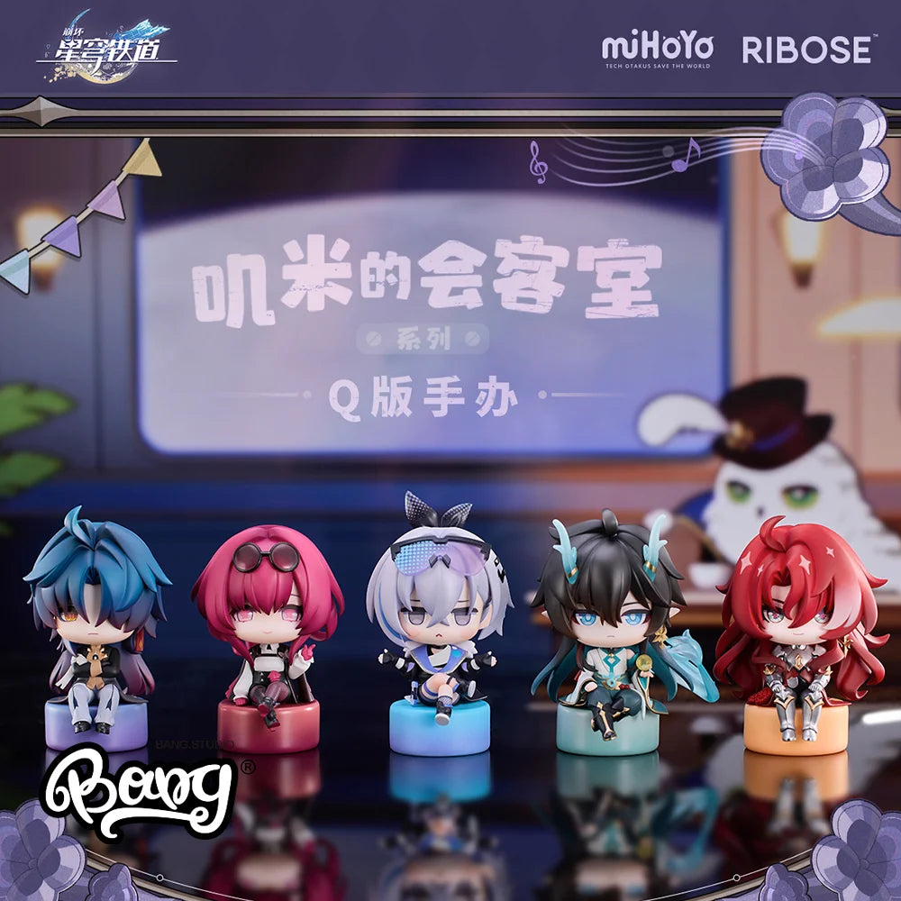IN STOCK RIBOSE Honkai Star Rail Jimee's Parlor Series Q Figure Set SilverWolf DanHeng Kafka Blade Fast Shipping