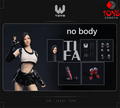 W TOYS 1/6 Scale Tifa Head Sculpt Clothes Set Model Fit 12'' TBL S10D Female Soldier Action Figure Body Dolls