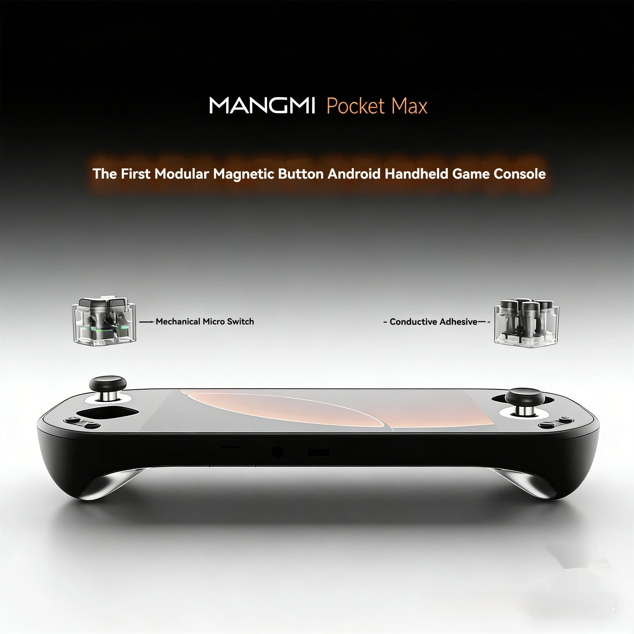 MANGMI Pocket Max Handheld Game Console 7 Inch 144hz Oled Screen Snapdragon 865 Hall Trigger 8000mah 8+128gb Retro Game Console