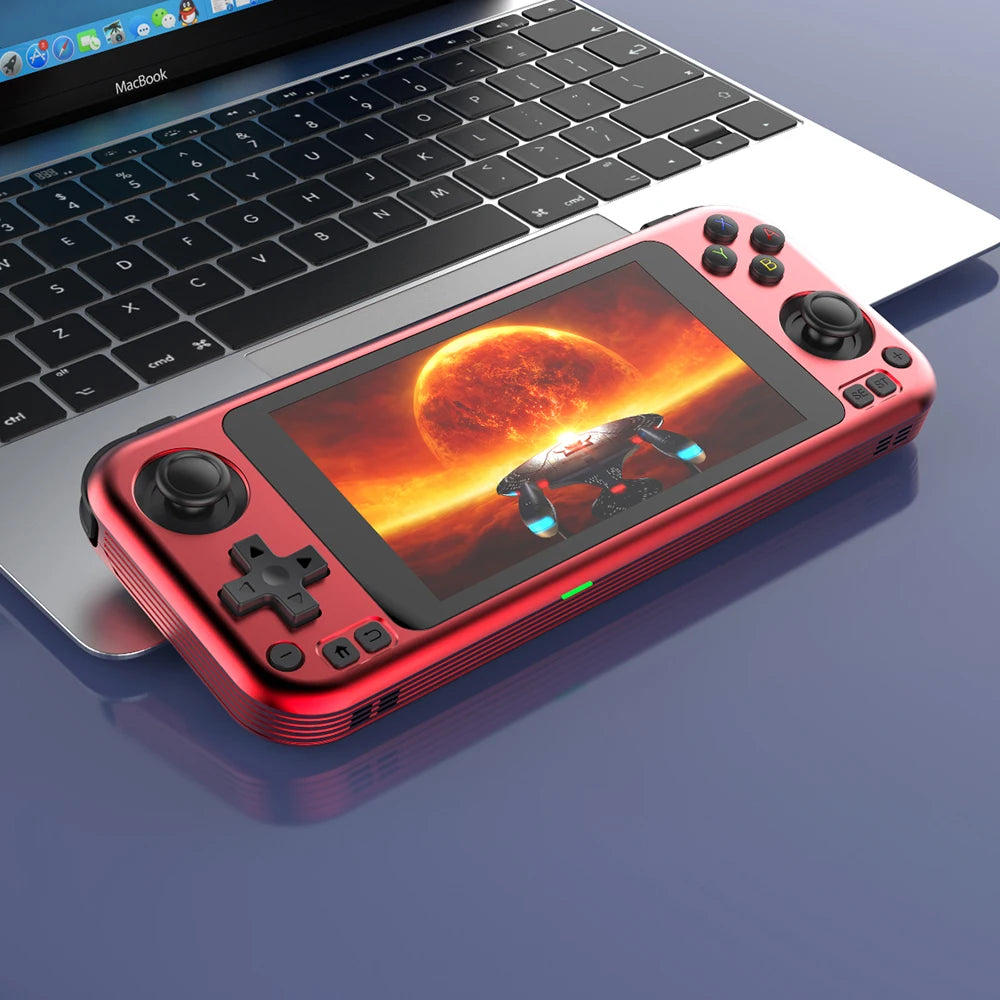 NEW R50pro Retro Handheld Game Console 5 inch IPS High definition Touch screen nostalgic Metal Body, 4000mAh Long battery Life