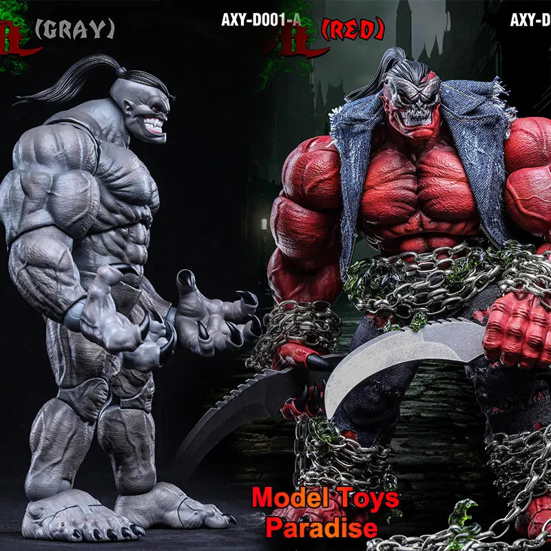In Stock AXYTOYS AXY-D001-A 1/12 Men Soldier Devil Red Grey Orcs Demon Full Set 6inch Action Figure Collectible Toys Gifts