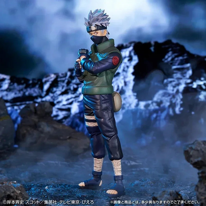 20 см Bandai Naruto аниме фигура Shippuden Uchiha Sasuke Hatake Kakashi Namikaze Minato Колекция фигурки Модели Играчки Подаръци
