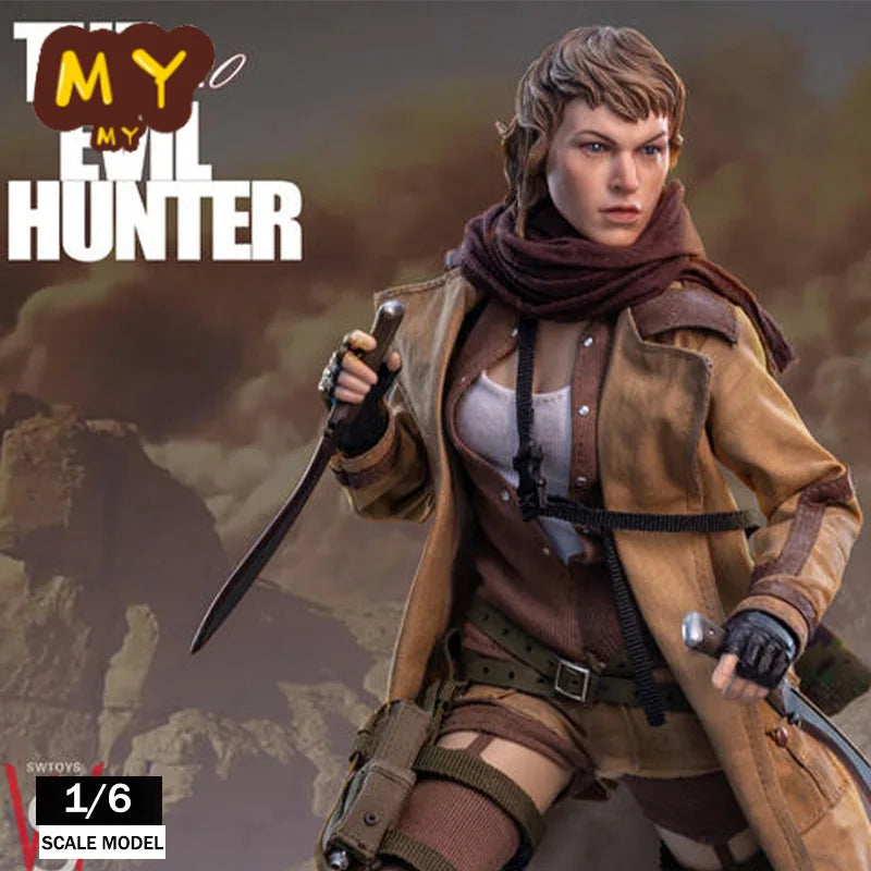 Original Swtoys Alice Figur „The Evil Hunter 4.0“ Actionfigur, Maßstab 1:6, Sammlerfigur, PVC-Modell, Spielzeug, Geschenk