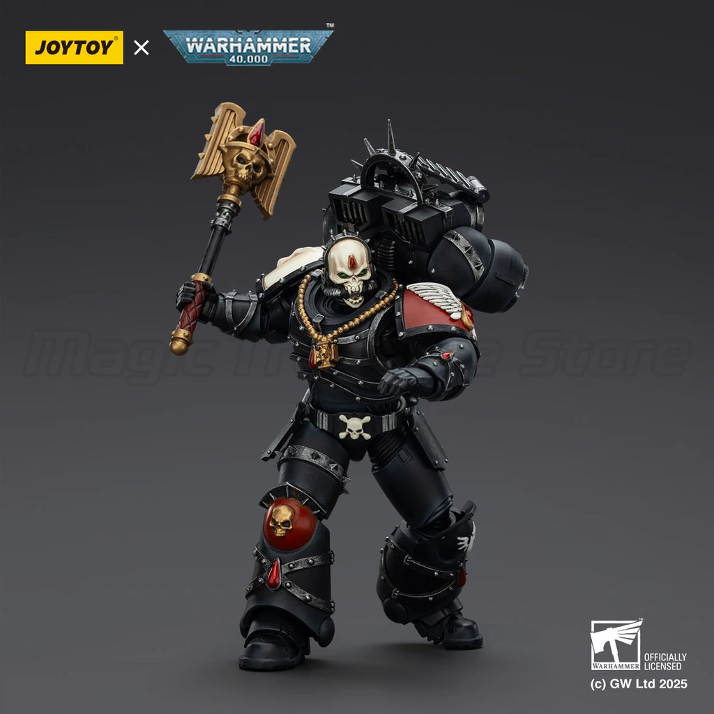 【MT】JOYTOY Warhammer 40K Blood Angels Lemartes with Jump Pack Blood Crozius and Absolver Bolt Pistol 1/18 Action