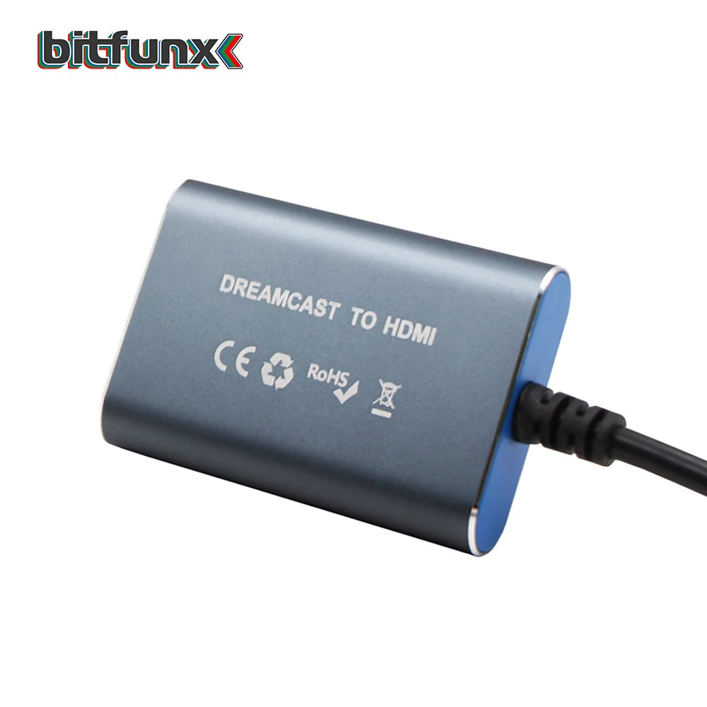 BitFunx HDMI-Compatible Video Game Adapter For SEGA Dreamcast Game Console Support Display Modes NTSC 480i/480p PAL 576i
