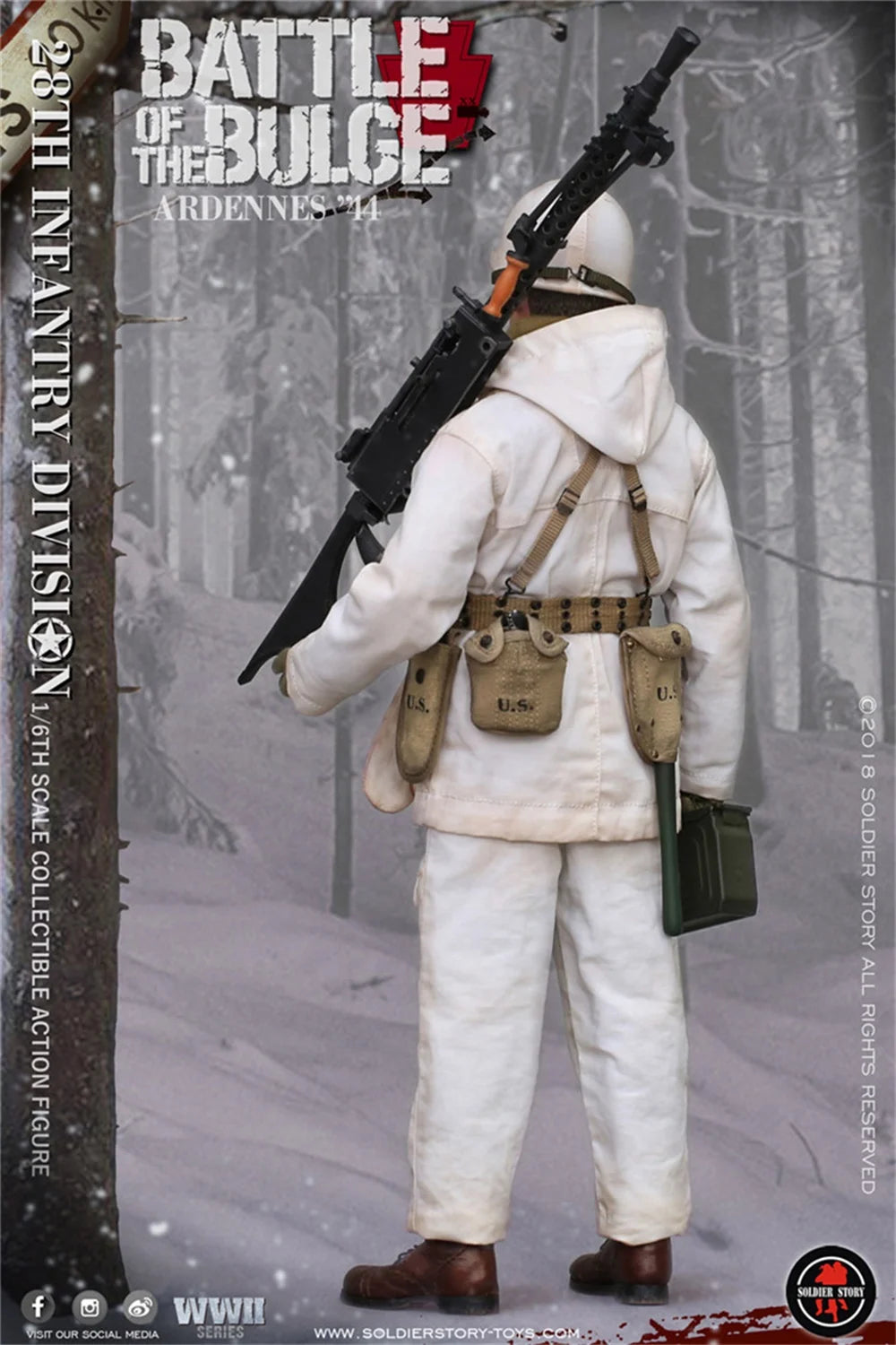1/6 SoldierStory SS111 US. Army 28th Soldier Action Figure Winter Snow Full Set Moveable Action Figure Gift For Fans Collect