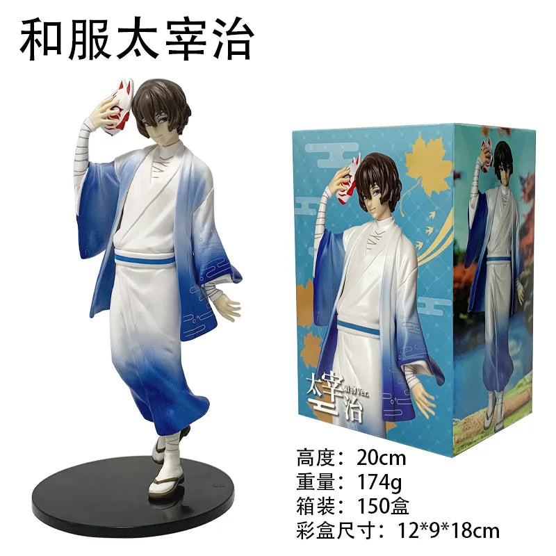20cm Anime Figure Dazai Osamu‌ Kimono‌ Standing Pose Action Figures Model Figurine PVC Collection Ornament Gifts Toys