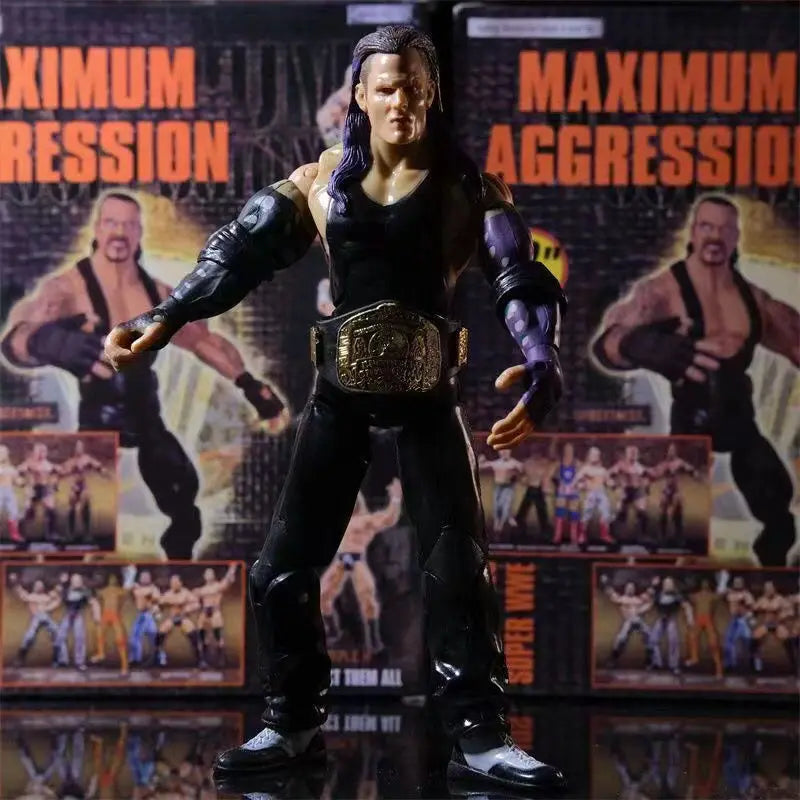 Wrestlemania WWE Action Figures Set - John Cena the Undertaker Rey Mysterio PVC Statue Models Collectible Toys for Boys