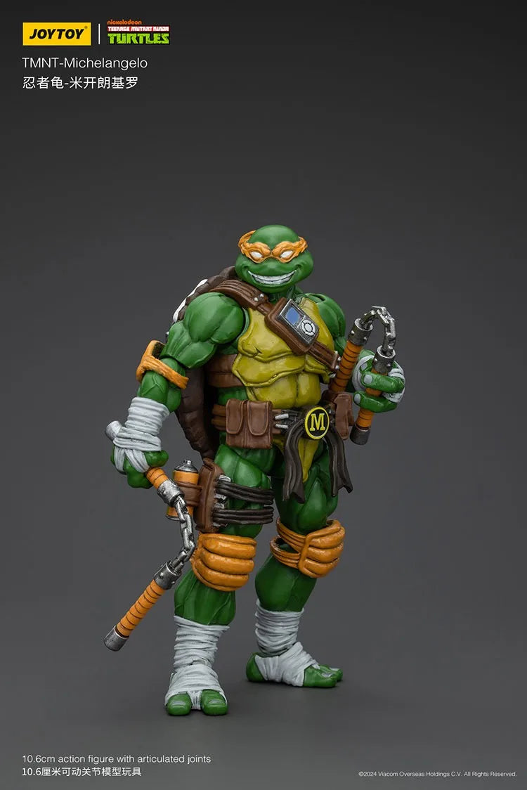 JOY TOY TMNT Микеланджело Донатело Рафаел Леонардо Фигурки Оригинална Декорация за Кукли Подаръчна Колекция Модели за Гараж