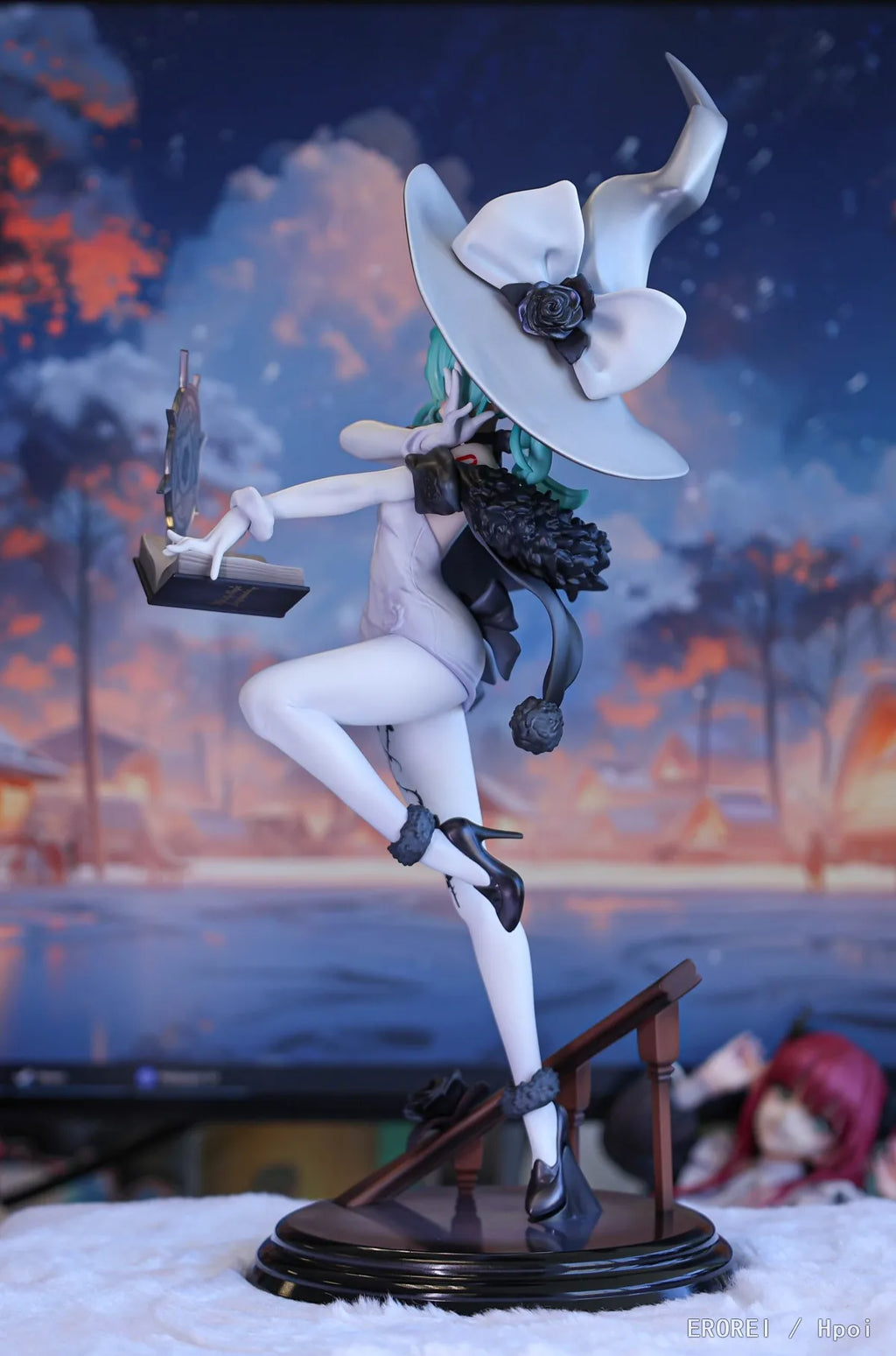 Brand New In Stock 25CM Original RIBOSE RISE UP SERIES 1/8 Hatsune Miku Fantasia Witch PVC Anime Figures Model Toy Gifts