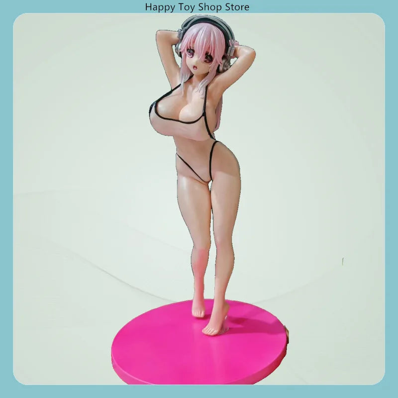 25cm Super Sonico Swimsuit Standing Pose Anime Figure Model Statue