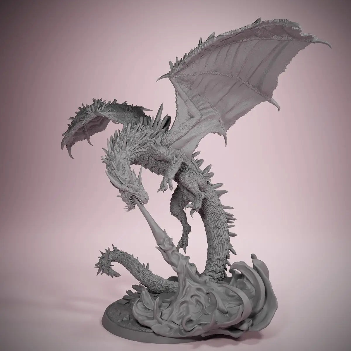 Talaris Dragon Firedragon 3D Printed Painted and Colored Figurines and Ornaments Self-assembly DIY Coloring Figurines