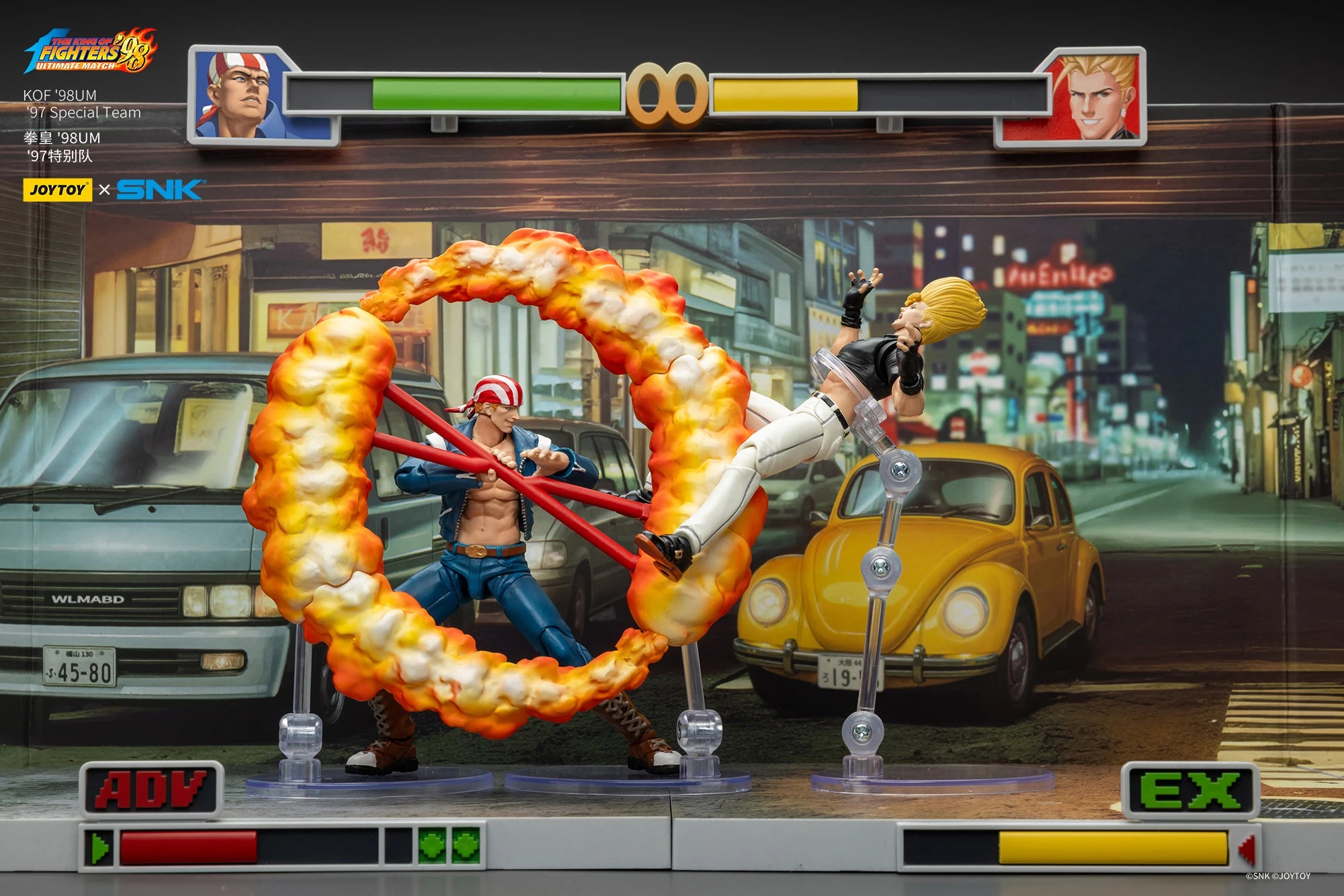 JOYTOY KOF '98UM '97 Special Team Ryuji Yamazaki Billy Kane Blue Mary Action Figure Model Toys Collection Kit  Gift
