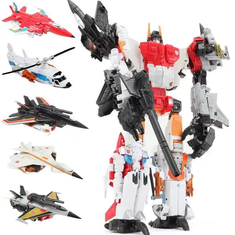 HZX Defensor H901 Transformation Toys Robot 5IN1 Combiner Superion Bruticus Devastator Deformation Action Figure