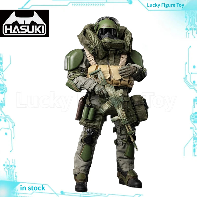【Original】HASUKI SALVO SA02 Black Ops Second Bullet Shield Soldier 1/12 Scale Action Figures Model Toy
