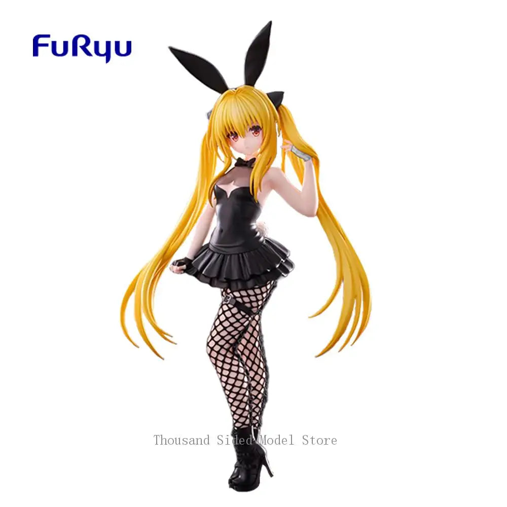 Original FuRyu BiCute Bunnies To LOVEru Darkness Eve Anime Action Figure Genuine PVC Model Gift Nice Collectible Doll Toy