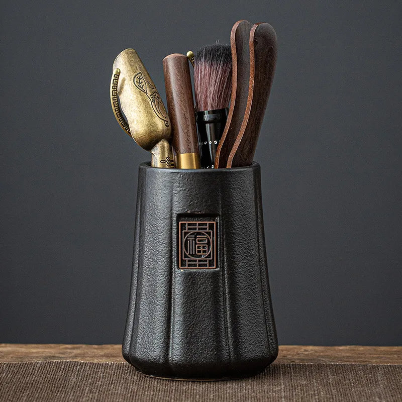 6 Teile/satz Teezeremonie Hitzebeständige Teekanister Werkzeuge Holz Chinesische Gongfu Teelöffel Teezange Nadel Set Teestube Zubehör