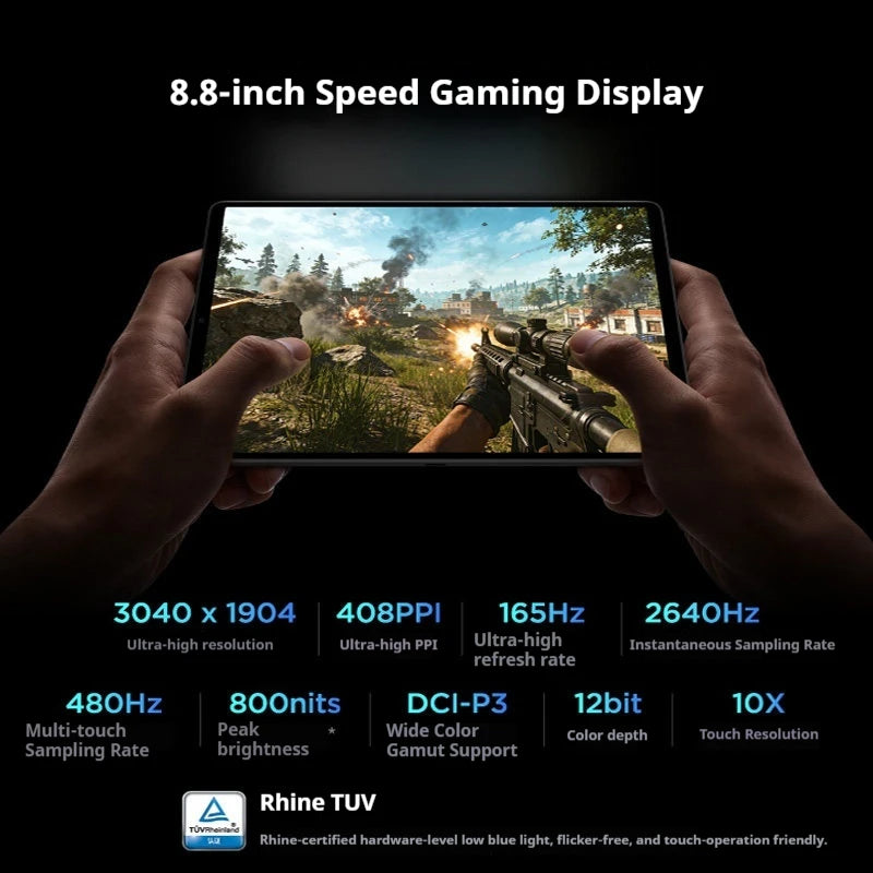 Legion Y700 5th Gen AI Gaming Tablet 8.8 Inch Screen Snapdragon 8 Premium LPDDR5T Dual USB-C Ports 9000mAh Battery Esports Pad