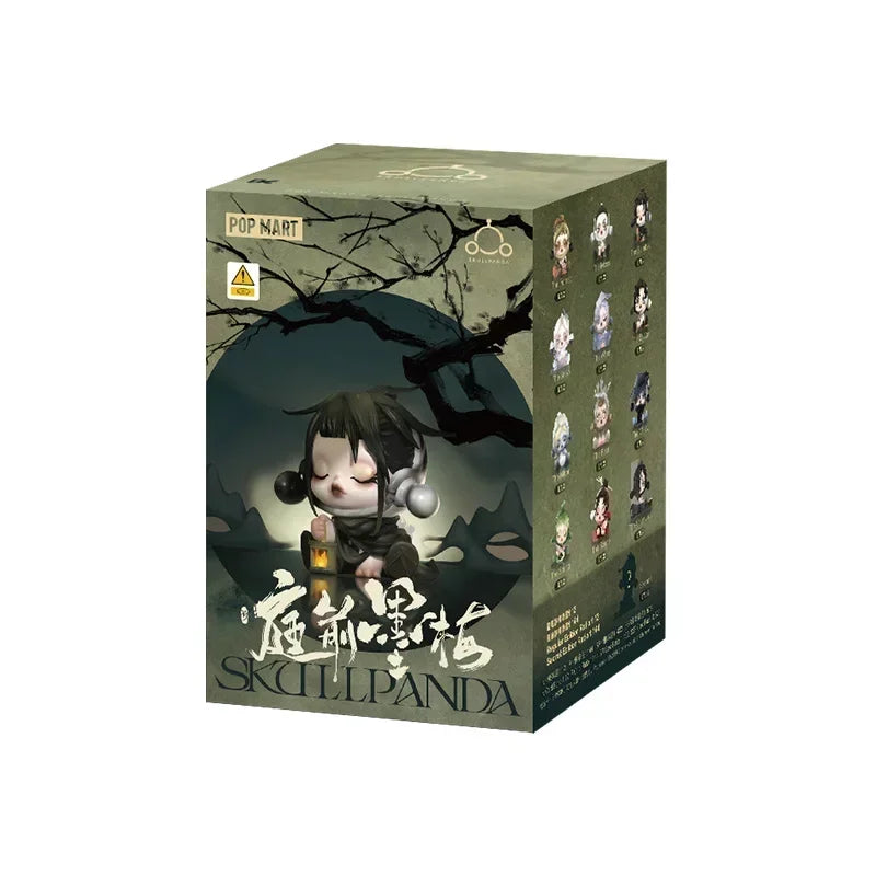 POP MART SKULLPANDA The Ink Plum Blossom Series Blind Box Mystery Box Guess Bag Toys Doll Cute Anime Figure Desktop Ornaments