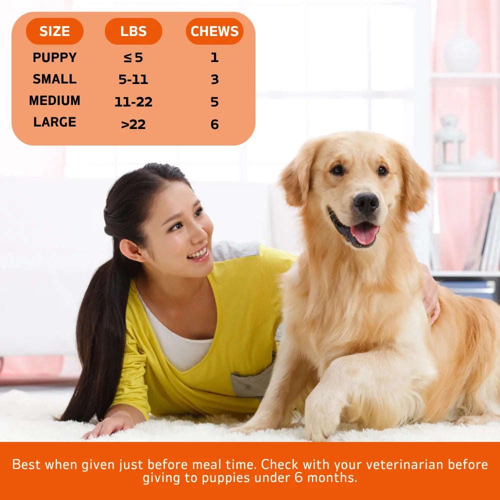 360 Kausnacks – 3er-Pack (3 x 180 g/6,35 oz) 540 g/19,1 oz – TenderTouch Beruhigung für Hunde – Natürliche Hilfe bei Angstzuständen bei Alltagsstress