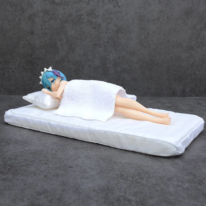 KDcolle Re:ZERO Starting Life in Another World Anime Figure Rem Sleep Sharing Action Figure Ram/Emilia Figurine Model Doll Toys