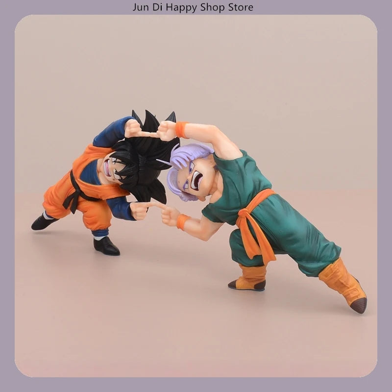 Dragon Ball Gotenks Fusion Dance 10cm Anime Figure Statue Desktop Decoration Gift