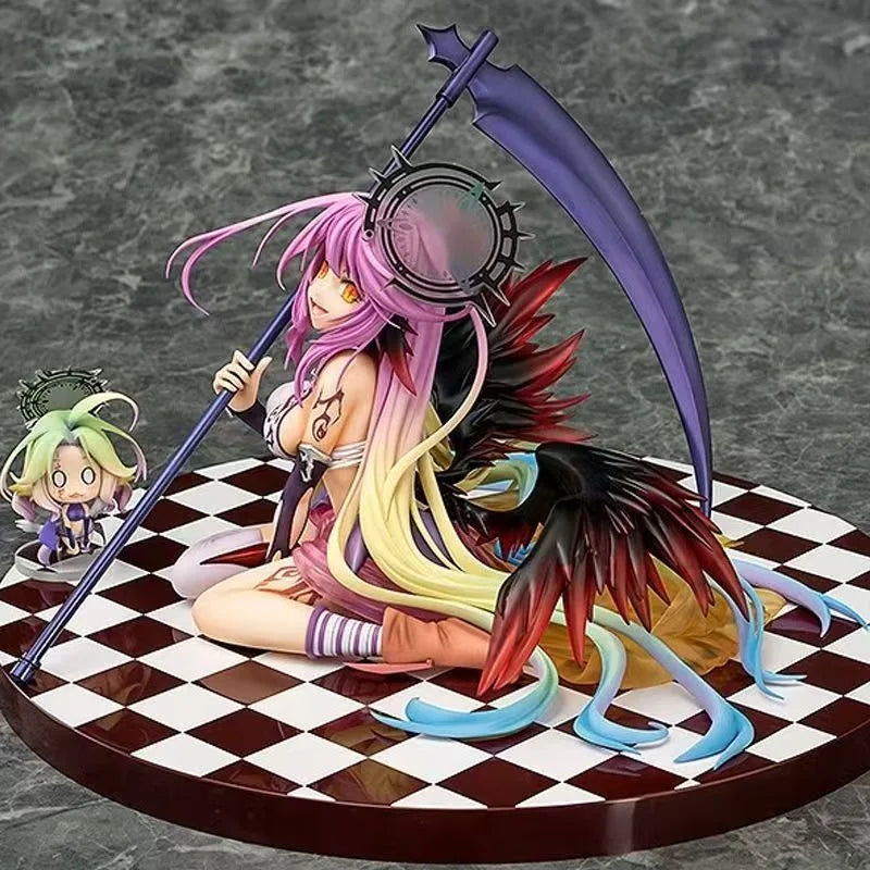 15cm No Game No Life: Zero Azriel Shiro Jibril 1/7 Great War Ver. Phat Anime PVC Action Figure Toy Game Collectible Model Doll