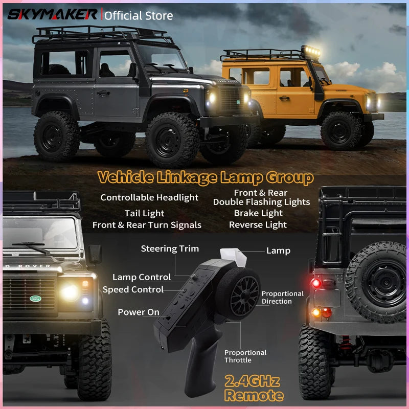 Neues MN99s MN98 1:12 MN-Modell RTR-Version RC-Auto 2.4G 4WD RC Rock Crawler Defender Fernbedienungsauto 1/12 RC-LKW-Autos Spielzeug