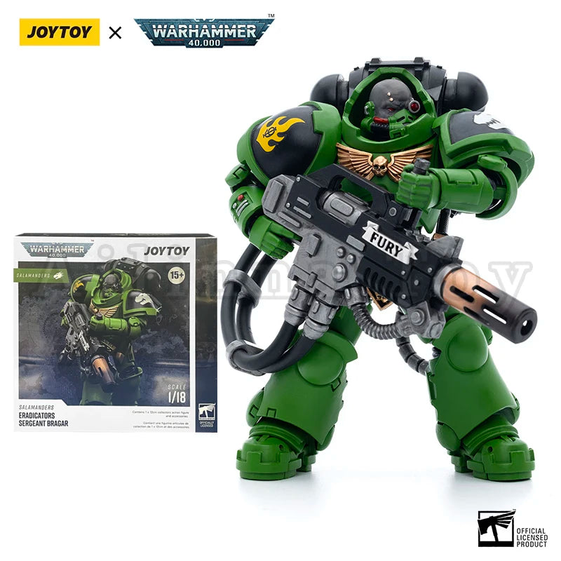 JOYTOY 1/18 Action Figure 40K Salamanders Eradicators Re-issue Version Anime Military Model