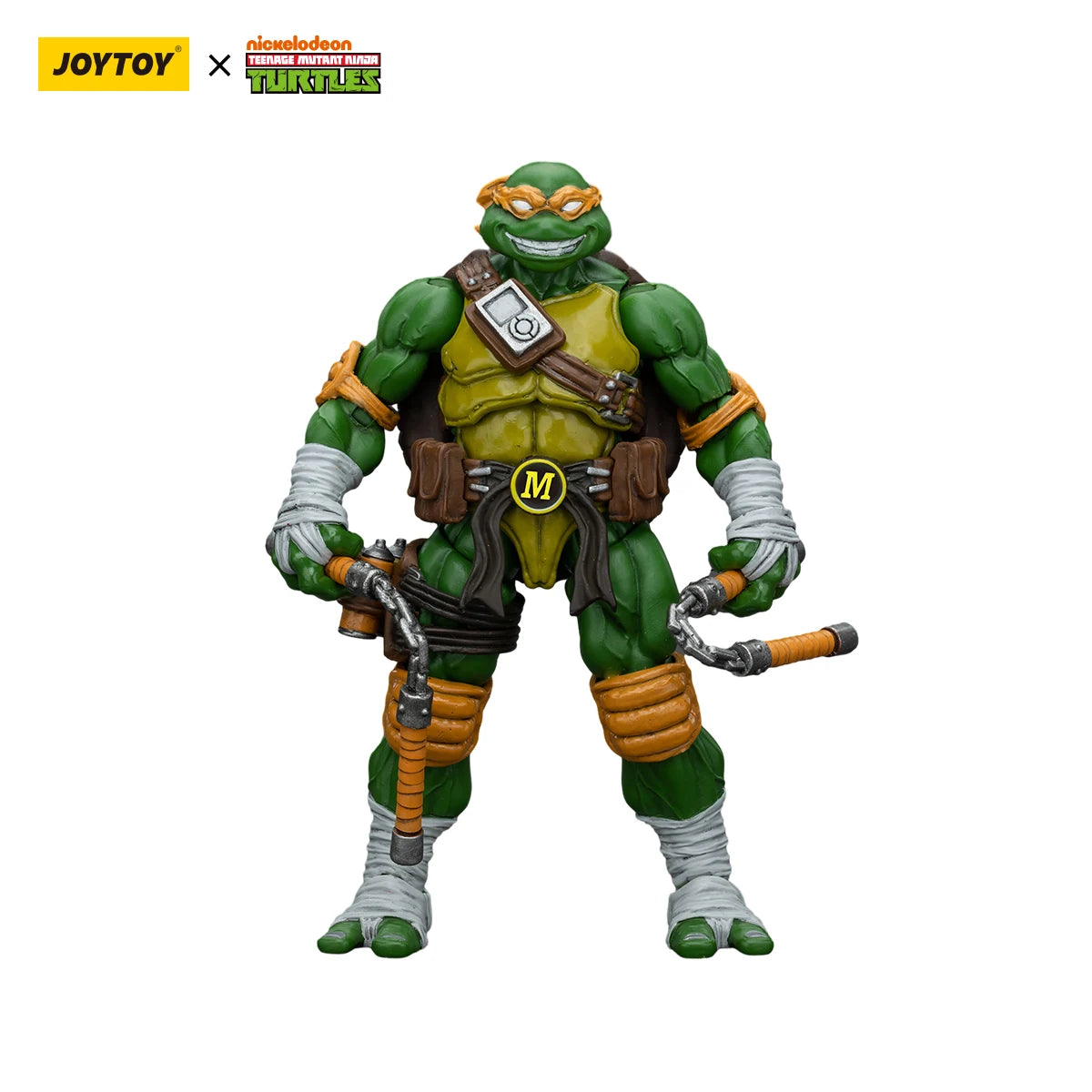 [НАЛИЧНОСТ]JOYTOY TMNT Фигури Микеланджело, Донатело, Леонардо и Рафаел, 4 бр., 1/18 Аниме, Военен модел