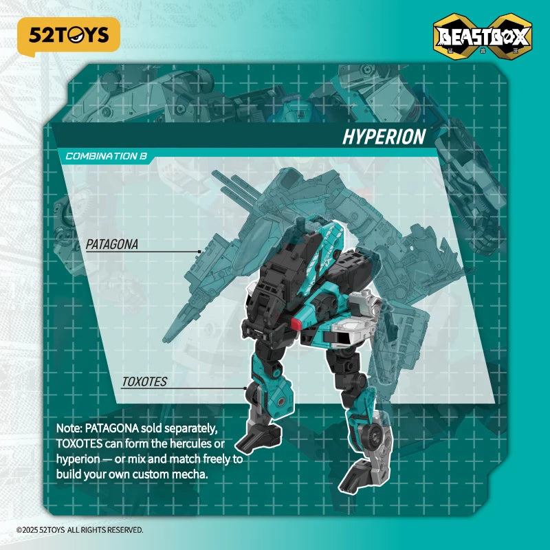 52TOYS InfinityBox IB-14 TOXOTES, Deformation Robot, Converting in Mecha and Cube, Action Figure, Collectible Gift