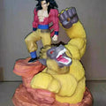 32cm Dragon Ball Figure Son Goku Super Saiyan Gold Apes Anime Action Collection System Desktop Ornaments Children Toys Gift
